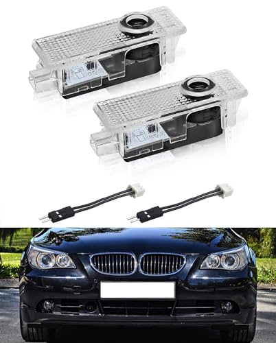 AutoQi Für BMW E81 E82 E90 E91 E92 E60 E61 E63 E64 F10 F11 F12 M-Power LED Projektor Einstiegsbeleuchtung Tür Logo Lampe Laser Türlicht, 2 Stk