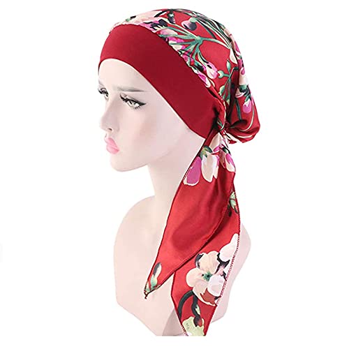2025 - Cap Turban im Druck Krebs Freizeitkopfbekleidung für Frauen lose Baseballmützen Cap Mit A (One Size)