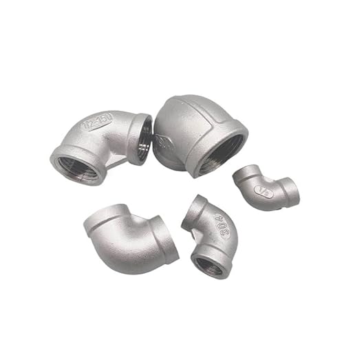 1PC 1/8" 1/4" 3/8" 1/2" 3/4" 1" 1-1/4" 1-1/2" Elbow 90 Degree Angled Stainless Steel 304 Female Threaded Pipe Fitting BIANMTSW(DN6)