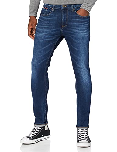 Tommy Jeans Herren Austin Slim Tapered ASDBS DM0DM09552 Jeanshosen, Blau (Aspen Dark Blue Stretch), 38W / 32L