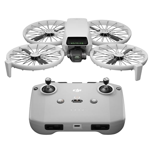 DJI Flip, Drohne mit Kamera 4k Erwachsene, Mini Drohne mit Kamera, < 249 g, Drohne Follow Me Funktion, 13 km Videoübertragung, Handstart, autom. Rückkehr, 31 min Flugzeit