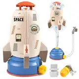 Tundwhite Water Rocket Sprinkler Wassersprinkler Kinder Outdoor Rasensprenger Kinder Sommer Wasserspielzeug Garten, Sprühhöhen von bis 1,8 M, Sprühen Sie für Kleinkinder Mädchen Jungen