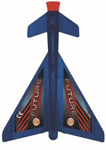 Günther Flugspiele 1446 - Schleudersegler Future, ca. 14 x 19 cm, Katapultstarter aus bruchfestem Kunststoff, für Kinder ab 6 Jahren, inkl. Schleuder