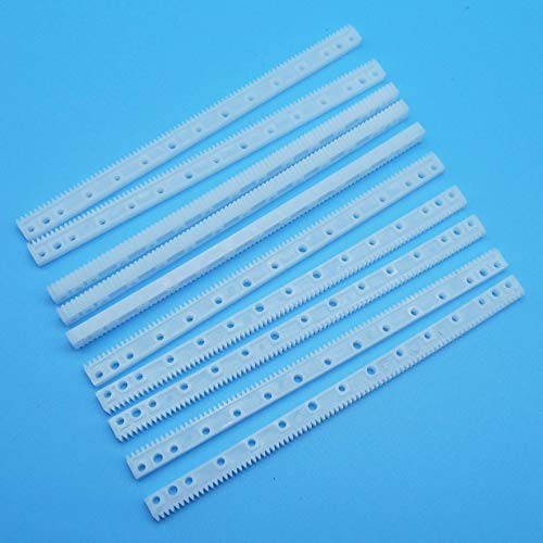 L-MEIQUN, 10pcs 125MM Kunststoff Zahnstange Antriebsritzel Synchron-Rad-Spielzeug-Zubehör 83 Zähne Zahnrad-Bar (Größe : 83 Teeth 125mm)