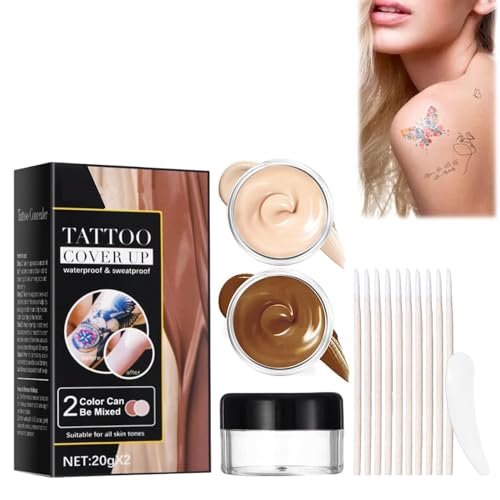 Tattoo Concealer,Narben Concealer,Tattoo Cover,Scar Concealer,Tattoo Entferner,Concealer,Narben Tattoo Concealer,Tattoo Abdeckung,Wasserdichter Make up Haut für Männer Frauen