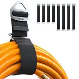 8er-Pack [Einhandbedienung/Schwerkraftspannung] Verlängerungskabel-Organizer, Verstellbarer Schlauch, Seil, Kabel Organisation und Aufbewahrung für Garage, Werkstatt, Wohnmobil, Geschenkset für Männer