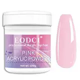 Eodci 120g Rosa Acrylpulver Für Nägel - Professionelles Acrylic Powder, Acryl pulver nails, 3D-Nagelkunst, Nageldekoration, keine Nagellampe erforderlich