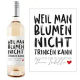 1M® Personalisiertes Weinflaschen-Etikett - Geschenke für Frauen & Männer - ideale Überraschung für deine Liebsten - Geburtstagsgeschenk, Abschiedsgeschenk, kleine Geschenke - #1