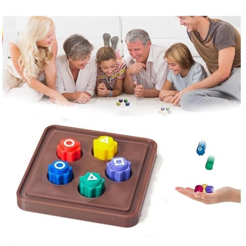 Traditionelles Koreanisches Spiel, Gonggi Jack Stone Pebbles Set – klassischer Hand-Auge-Koordinationsspaß, pädagogisches Spielzeug für Kinder, Familienaktivität (5pcs+Base)