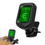 Gitarre Stimmgerät, Clip-On Stimmgerät, Clip-On Tuner, Stimmgerät Gitarre, Clip Tuner, Stimmgerät zum Anklipsen für Gitarre, Violine, Bass, Ukulele, Chromatisch