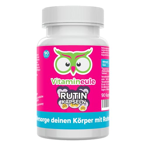 Rutin Kapseln - hochdosiert - 500mg echtes Rutin - Qualität aus Deutschland - ohne künstliche Zusätze - vegan - laborgeprüft - Vitamineule®