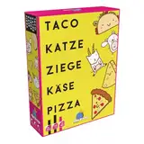 Blue Orange, Taco Katze Ziege Käse Pizza, Partyspiel, Kartenspiel, 2 bis 8 Spieler, ab 8 Jahren, 10 Minuten, Deutsch