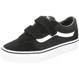 Vans Unisex Kinder Ward V Sneaker, Suede Canvas Black White, 36 EU