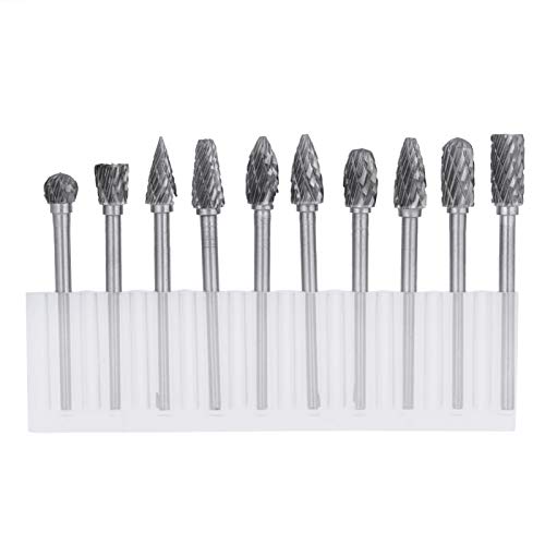 10 St¨¹ck Wolframstahl-Hartmetallfr?ser Grate Schleifkopf-Passform