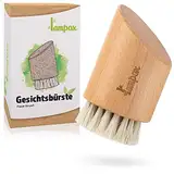 lampox® Gesichtsbürste Trockenbürste Gesicht face brush Peelingbürste Peeling Reinigung Naturborsten aus Pferdehaar Buchenholz