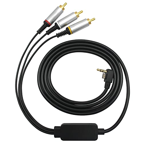 OSTENT AV Audio Video RCA Composite Kabel Kompatibel für Sony PSP 2000/3000 Slim to TV