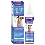 WEALLIN Bitterspray Hund, 200ml Bitter Spray für Hunde, Anti Chew Spray, Fernhaltespray für Hunde, Schützt Möbel & Schuhe, Sicher für Innen- und Außenanwendung