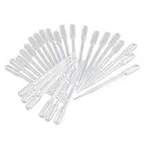 20x Demarkt Pipette Dropper Pasteurpipette Messpipette Futterpipette Dropper Polyethylen zum Experiment Medizin 3 ML