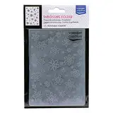 Vaessen Creative 100605-001 Prägefolder, Schneeflocke, 14,6 x 10,8 x 0,5 cm, 1 Stück, für Geburtstagskarten, Geburtskarten, Weihnachtskarten und Papierbasteleien, transparent, 14.6 x 10.8 x 0.5 cm