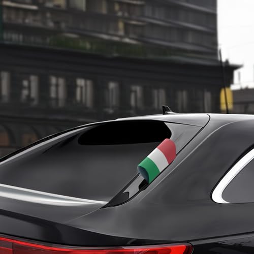 EM 2024 Fußball Autofahne 15x10 cm Etikett Car Label verschiedene Länder Nationalmannschaft Flag Banner National Soccer Team (Italien)