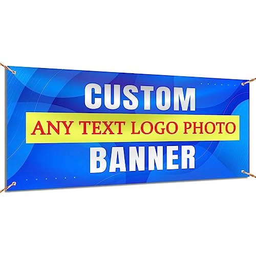 Banner Selbst Gestalten für Den Innen- Und Außenbereich, Banner Personalisiert mit Logo, Text, Foto, Geburtstagsbanner/Schulanfang/Abschlussfeier/Einschulung