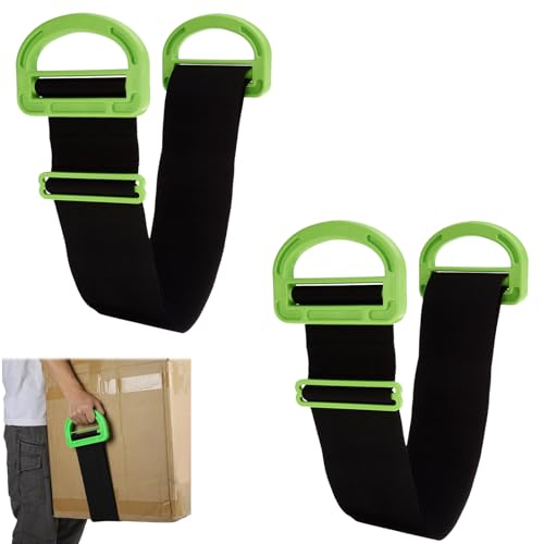 Tragegurte Umzug,Transportgurt,Transportgurt Schwerlast,Schwerlast Umzug Hebegurt Tragegurt,Multifunktionaler,Verstellbare Hebegurte Tragegurte Umzug für Möbel,Boxen,Matratze,Baumaterialien,2 PCS