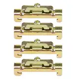 10 -pcs -Set von 35 mm DIN Schiene Fester Klemmungsclip für Relaismontage, Premium Eisenkonstruktion, Bequem zu Bedienen (Metall 10 Modell)