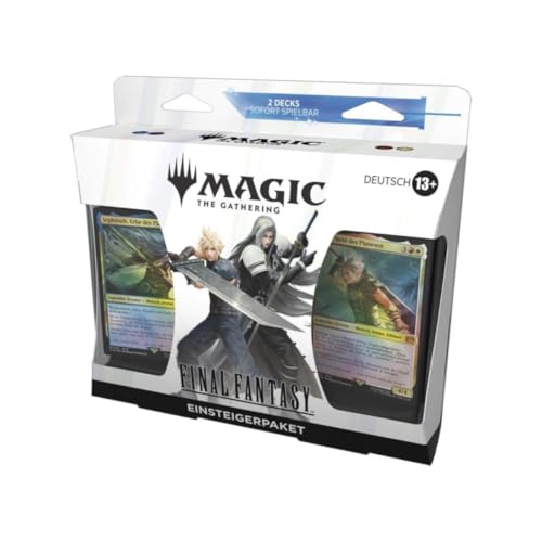 Magic The Gathering – Final Fantasy Starter Kit (DE) | 2 x 60 Kartendecks + Deckboxen, Guide & Arena Codes | Magic Einsteigerpaket