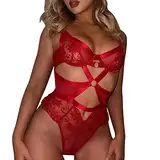 Sexy Dessous Damen Für Sex, Mollig Xxxl Erotische Dessous für Damen, bequem, weich, Negligee, sexy Dessous, Nachtwäsche, Spitzenunterwäsche, Spitzenslips, Erotik-Nachtwäsche, Erotik-BH