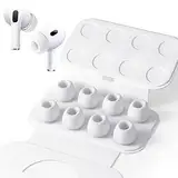 Seltureone 4 Paar Silikontips für AirPods Pro/2 Mit Loch zur Geräuschreduzierung, Anti-Rutsch Soft Silikon Ersatz-Ohreinsätze - Kleine