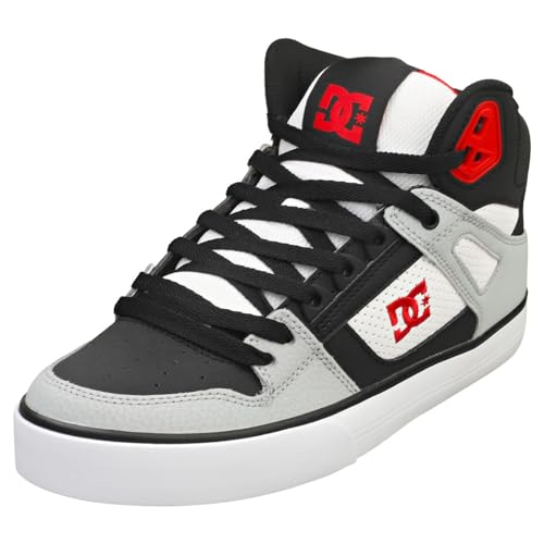 DC Shoes Herren Pure SE Sneaker, Black/Grey/RED, 46 EU