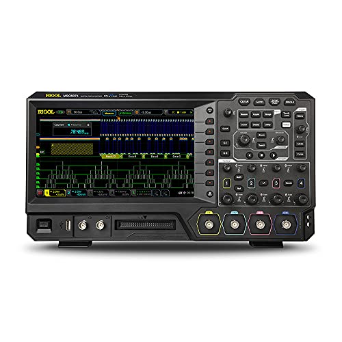 RIGOL MSO5074 Mixed-Signal-Oszilloskop,70MHz,100Mpts,8GSa/s,4 analoge Kanäle,16 digitale Kanäle,kostenlose Protokoll-Dekodierfunktion,kostenlose Signalgeneratorfunktion