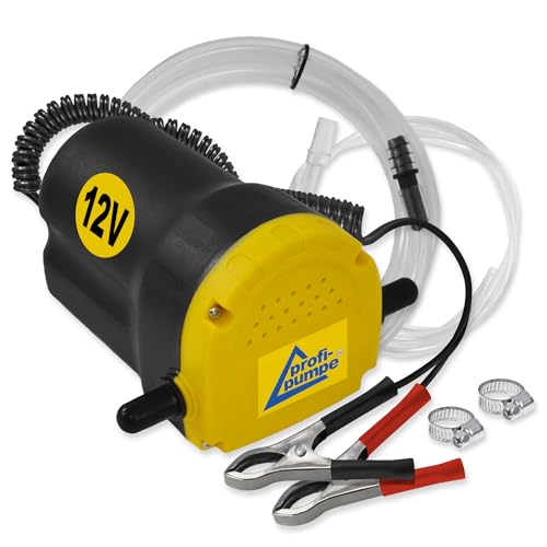 DIESELPUMPE BIODIESEL HEIZÖLPUMPE ÖLPUMPE 12V DIESELPUMPE ÖLABSAUGPUMPE ABSAUGPUMPE DIESELPUMPE 12V, Tülle und Schelle, ELEKTRISCHE DIESELPUMPE mit Schlauch KRAFTSTOFFPUMPE für DIESEL und HEIZÖL