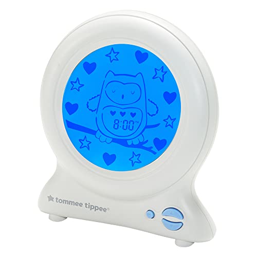 Tommee Tippee Groclock Schlaftrainer Uhr, Wecker und Nachtlicht für Kleinkinder, USB