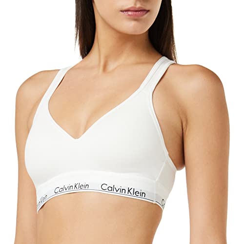 Calvin Klein Damen BH Bralette Lift Gepolstert , Weiß (White), L