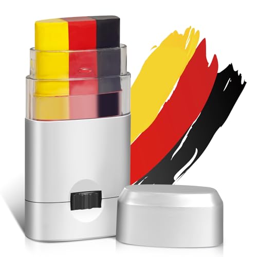 Fanschminke Deutschland SchFanschminke Deutschland Schminkstift Set, Schwarz, Rot, Gelb, Fanartikelminkstift Set, Schwarz, Rot, Gelb, Fanartikel