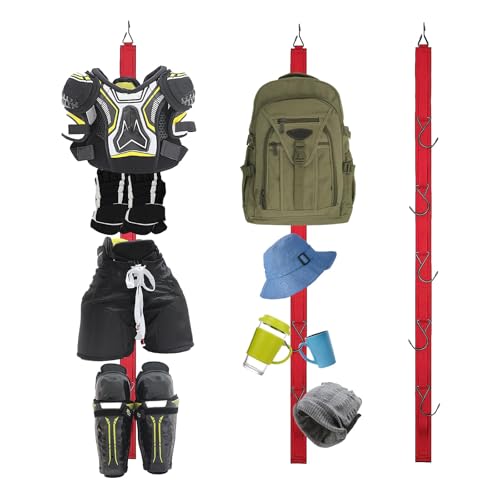 Eishockey Ausrüstung Ständer,Hockey-kleiderbügel,Hockey-Trockenständer,Eishockey Geschenk,Ice Goalie Hockey Geschenke für Jungen Männer Fußball Baseball.Wäscheständer für hockeyausrüstung.5 Haken