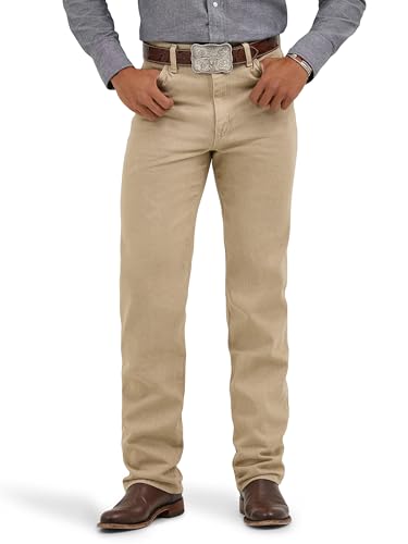Wrangler Herren Cowboy Slim fit jean De Ajuste Delgado De Corte Vaquero Jeans, Vorgewaschene Bräune, 33W / 30L EU