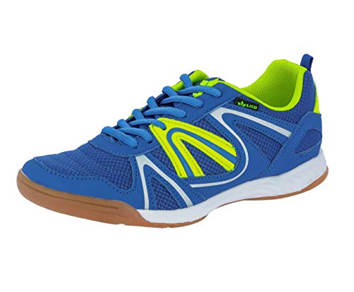 Lico Herren Fit Indoor Hallenturnschuh, Blau Lemon, 43 EU