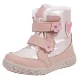 TZJS Kinderstiefel Jungen Mädchen Winterstiefel Warm Gefütterte Schneestiefel Baumwollstiefel Rutschfeste Winterschuhe mit Wolle Gefüttert Wasserdicht Rutschfeste Wintersohle（Rosa,29）