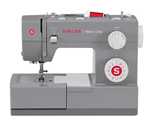 Singer | Robuste 4432 Nähmaschine mit 32 integrierten Stichen, automatischer Nadeleinfädler, Metallrahmen und Edelstahl-Bettteller, perfekt zum Nähen aller Arten von Stoffen mit