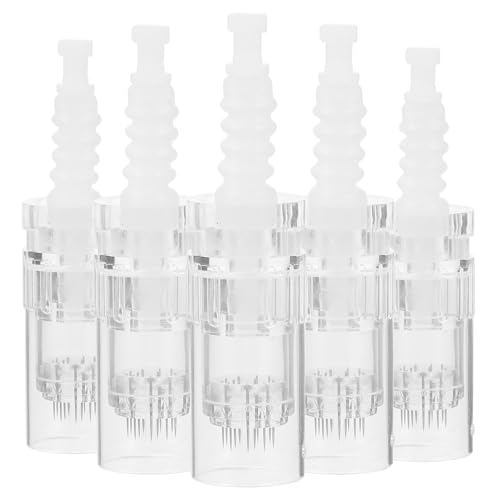 iplusmile 5St elektrische Mikronadel Microneedling-Tipps Microneedling-Kartuschen für Schönheitssalons Microneedling- Microneedling-Ersatz Microneedling-Nadelspitze Titanlegierung