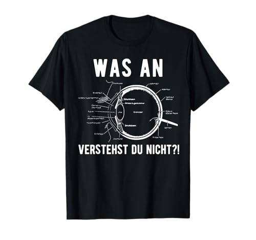 Augenoptiker Optiker lustiger Spruch Geschenk T-Shirt - Damen, Unisex-Jugendliche, Unisex-Erwachsene - Schwarz, Klein, EU 41, Halbarm, Klassisches Novitäten-T-Shirt