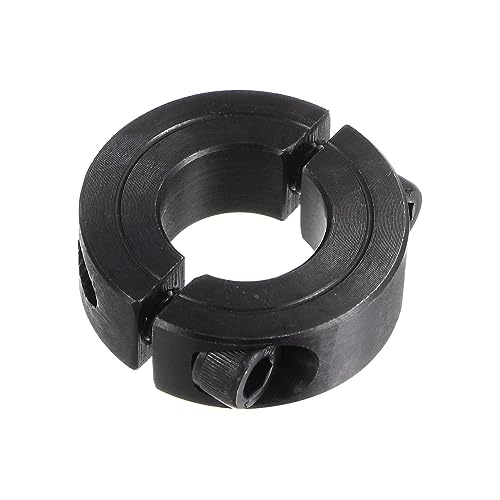 QUARKZMAN Welle Kragen für 3/4" Stab 1-1/2" AD 1/2" Breite Schwarzoxid Galvanisierung Doppel Geteilte Achse Klemmring mit Stellschraube