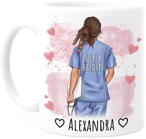 Tassenliebling® Krankenschwester Geschenk personalisierte Tasse - Überraschung für Altenpflege Arzthelferin Medizinische Fachangestellte MFA Nurse