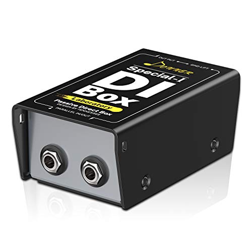 Donner Professional Hochleistungs-Passiv-DI-Box-Einheit Hum Eliminator 1/4-Zoll-Instrumenten-Direktbox zu Symmetrischem und Unsymmetrischem XLR (Special-Ⅰ)