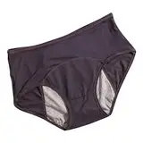 Set Strapse Einer Leckage Höschen Frauen Unterwäsche physiologische Taillenhose Bikini Oberteil Netz(Dunkelgrau,6XL)