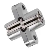 Spacnana Premium-Zinklegierung Unsichtbares Scharnier, Hochleistungsdesign, Weniger Lärm, für Schranktüren, Schiebetüren, 180-Grad-Rotation mit Reibungslosen Operationen (43,7 mm)