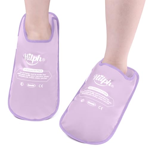 Hilph Kühlsocken Chemotherapie Kühlschuhe Füße, Kühl-Slipper Kühlschuhe für Chemo, Rheuma, Plantar-Fasziitis, Füße Zehen bei Chemo-Therapie Rheuma Eis-Socken Chemoz, 1 Paar -Lila