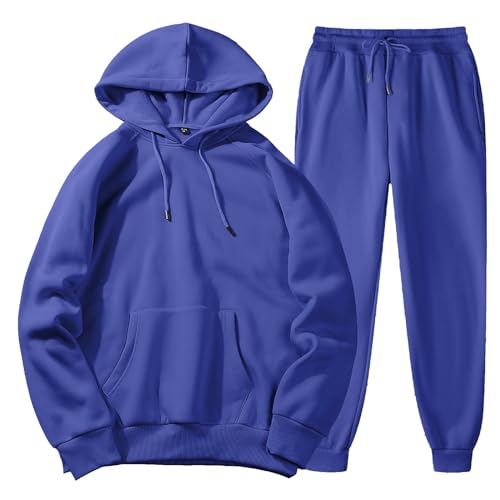 Generisch Männer mit Hosen Hoodie plus Freizeit Winter Fleece mit Damen Anzüge Pullover Hosen Sweatershirt Top Hose S Herren Baumwolle Cargo Shorts Herren Kurze Hose mit Reißverschlussttasch (BU1, L)